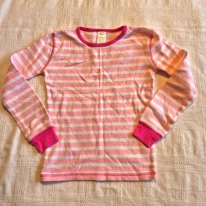 Mini Boden girls size 10 years pink and white stripe, GUC for wash wear